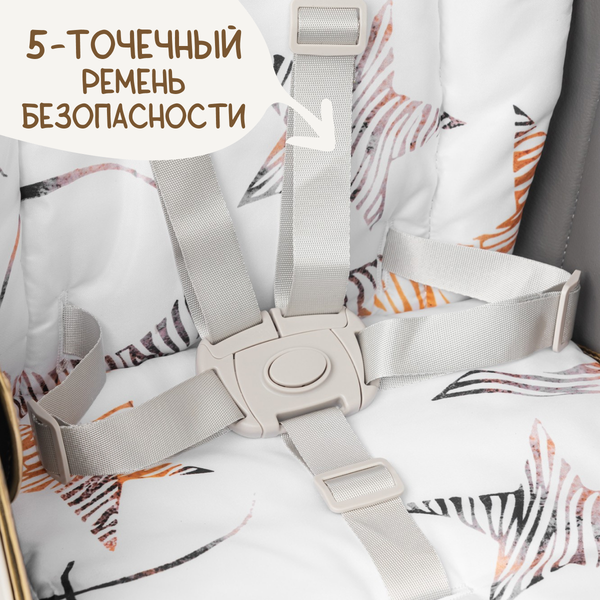 Изображение товара Стульчик для кормления NINO Honey (серый)