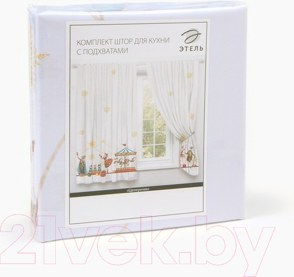 Изображение товара Комплект штор Этель Щелкунчик / 9933895 (145x180, 2шт, с подхватами)