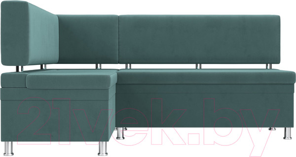 Изображение товара Уголок кухонный мягкий Лига Диванов Стайл левый / 111656L (велюр бирюзовый)