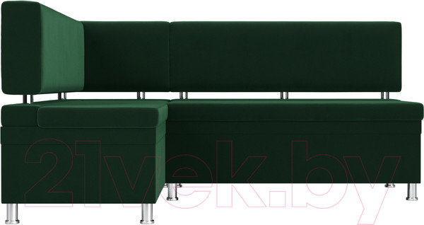 Изображение товара Уголок кухонный мягкий Лига Диванов Стайл левый / 111657L (велюр зеленый)