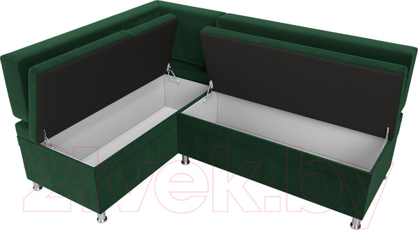 Изображение товара Уголок кухонный мягкий Лига Диванов Стайл левый / 111657L (велюр зеленый)