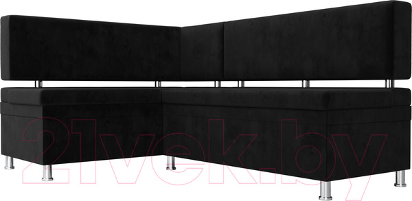 Изображение товара Уголок кухонный мягкий Лига Диванов Стайл левый / 111660L (велюр черный)