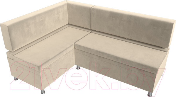Изображение товара Уголок кухонный мягкий Лига Диванов Стайл левый / 114517L (микровельвет бежевый)