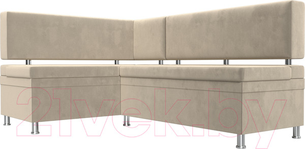 Изображение товара Уголок кухонный мягкий Лига Диванов Стайл левый / 114517L (микровельвет бежевый)