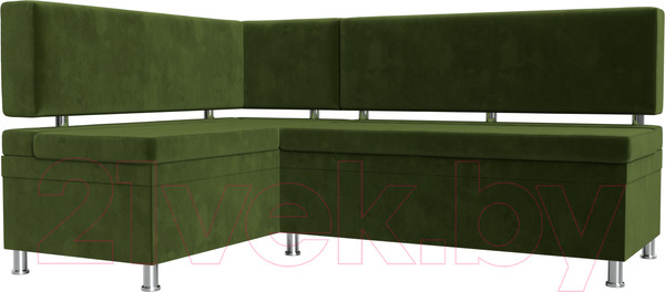 Изображение товара Уголок кухонный мягкий Лига Диванов Стайл левый / 114520L (микровельвет зеленый)