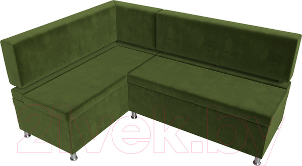 Изображение товара Уголок кухонный мягкий Лига Диванов Стайл левый / 114520L (микровельвет зеленый)