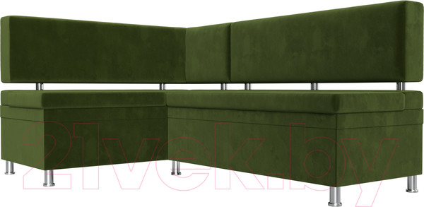 Изображение товара Уголок кухонный мягкий Лига Диванов Стайл левый / 114520L (микровельвет зеленый)