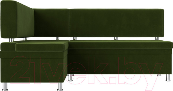 Изображение товара Уголок кухонный мягкий Лига Диванов Стайл левый / 114520L (микровельвет зеленый)