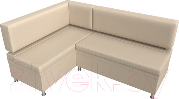 Изображение товара Уголок кухонный мягкий Лига Диванов Стайл левый / 114526L (экокожа бежевый)