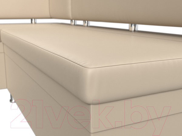 Изображение товара Уголок кухонный мягкий Лига Диванов Стайл левый / 114526L (экокожа бежевый)