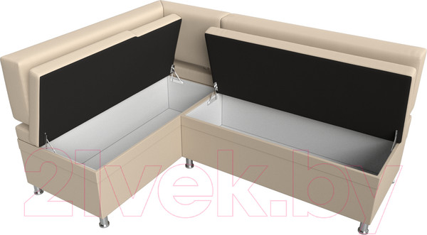 Изображение товара Уголок кухонный мягкий Лига Диванов Стайл левый / 114526L (экокожа бежевый)