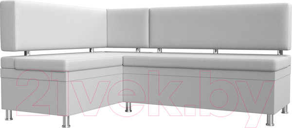 Изображение товара Уголок кухонный мягкий Лига Диванов Стайл левый / 114527L (экокожа белый)