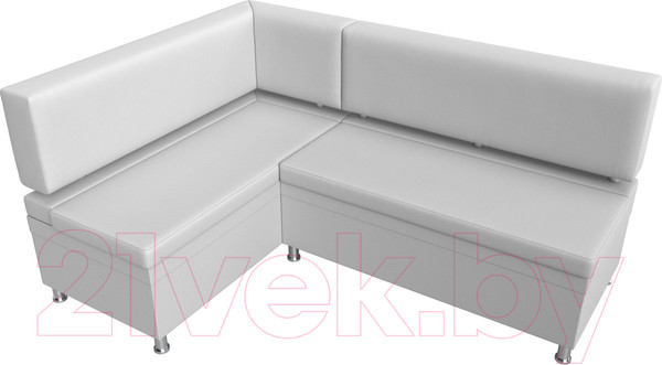 Изображение товара Уголок кухонный мягкий Лига Диванов Стайл левый / 114527L (экокожа белый)