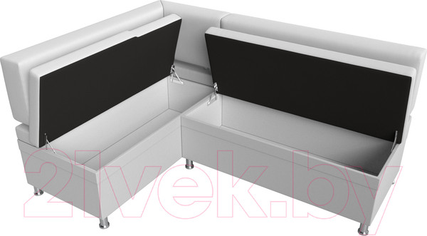 Изображение товара Уголок кухонный мягкий Лига Диванов Стайл левый / 114527L (экокожа белый)