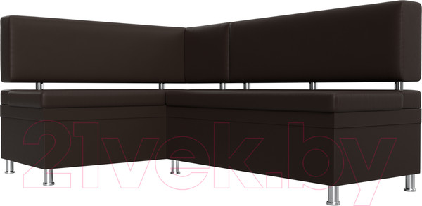 Изображение товара Уголок кухонный мягкий Лига Диванов Стайл левый / 114528L (экокожа коричневый)