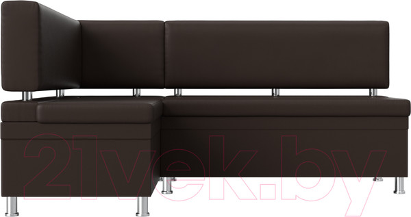 Изображение товара Уголок кухонный мягкий Лига Диванов Стайл левый / 114528L (экокожа коричневый)