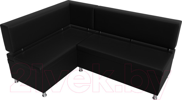 Изображение товара Уголок кухонный мягкий Лига Диванов Стайл левый / 114529L (экокожа черный)