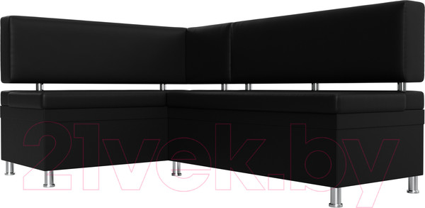 Изображение товара Уголок кухонный мягкий Лига Диванов Стайл левый / 114529L (экокожа черный)