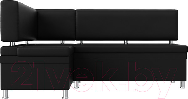 Изображение товара Уголок кухонный мягкий Лига Диванов Стайл левый / 114529L (экокожа черный)