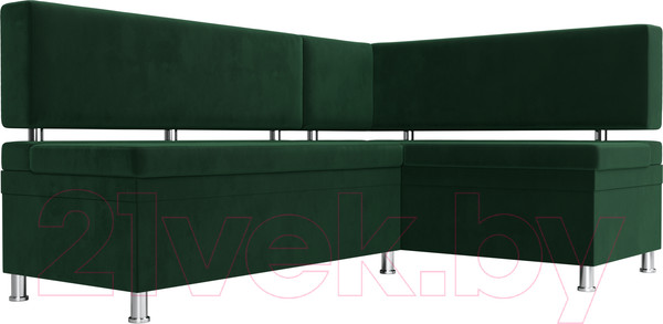 Изображение товара Уголок кухонный мягкий Лига Диванов Стайл правый / 111657 (велюр зеленый)