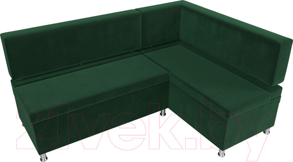 Изображение товара Уголок кухонный мягкий Лига Диванов Стайл правый / 111657 (велюр зеленый)