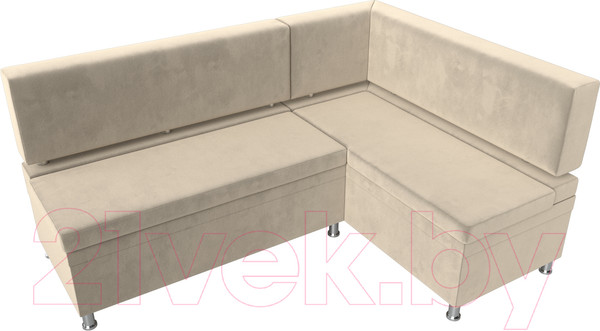 Изображение товара Уголок кухонный мягкий Лига Диванов Стайл правый / 114517 (микровельвет бежевый)