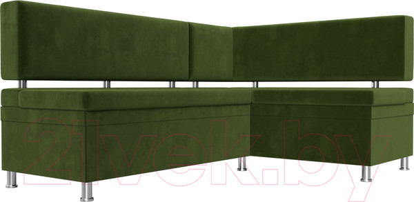 Изображение товара Уголок кухонный мягкий Лига Диванов Стайл правый / 114520 (микровельвет зеленый)