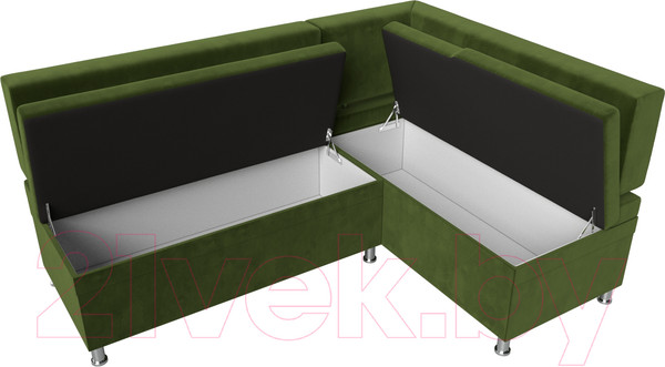 Изображение товара Уголок кухонный мягкий Лига Диванов Стайл правый / 114520 (микровельвет зеленый)