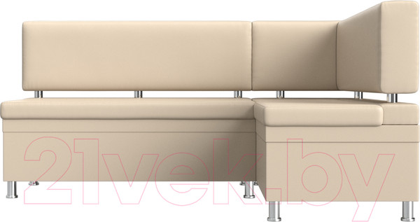 Изображение товара Уголок кухонный мягкий Лига Диванов Стайл правый / 114526 (экокожа бежевый)