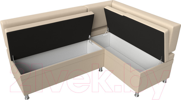 Изображение товара Уголок кухонный мягкий Лига Диванов Стайл правый / 114526 (экокожа бежевый)