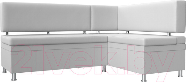 Изображение товара Уголок кухонный мягкий Лига Диванов Стайл правый / 114527 (экокожа белый)