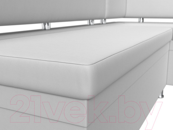 Изображение товара Уголок кухонный мягкий Лига Диванов Стайл правый / 114527 (экокожа белый)