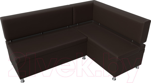 Изображение товара Уголок кухонный мягкий Лига Диванов Стайл правый / 114528 (экокожа коричневый)