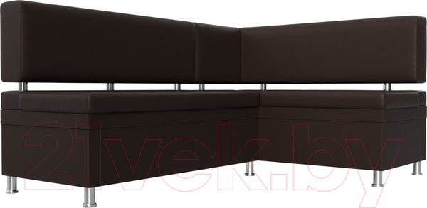 Изображение товара Уголок кухонный мягкий Лига Диванов Стайл правый / 114528 (экокожа коричневый)