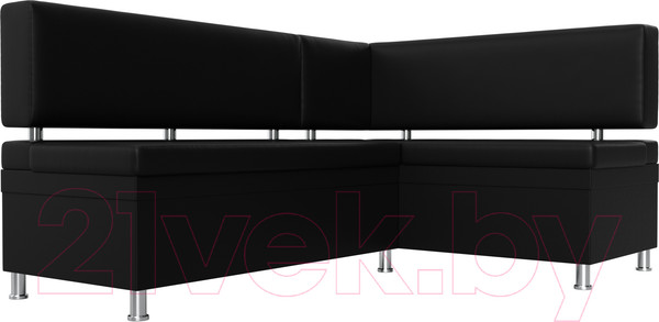 Изображение товара Уголок кухонный мягкий Лига Диванов Стайл правый / 114529 (экокожа черный)