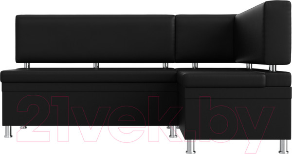 Изображение товара Уголок кухонный мягкий Лига Диванов Стайл правый / 114529 (экокожа черный)