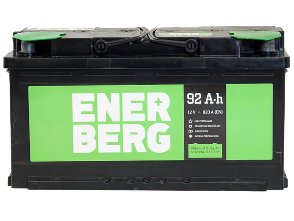 Изображение товара Автомобильный аккумулятор Enerberg 6СТ-92VLR R+ 820A (92 А/ч)