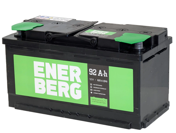 Изображение товара Автомобильный аккумулятор Enerberg 6СТ-92VLR R+ 820A (92 А/ч)