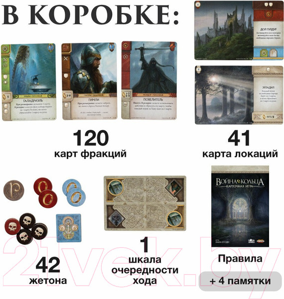 Изображение товара Настольная игра GaGa Война Кольца. Карточная игра / GG365