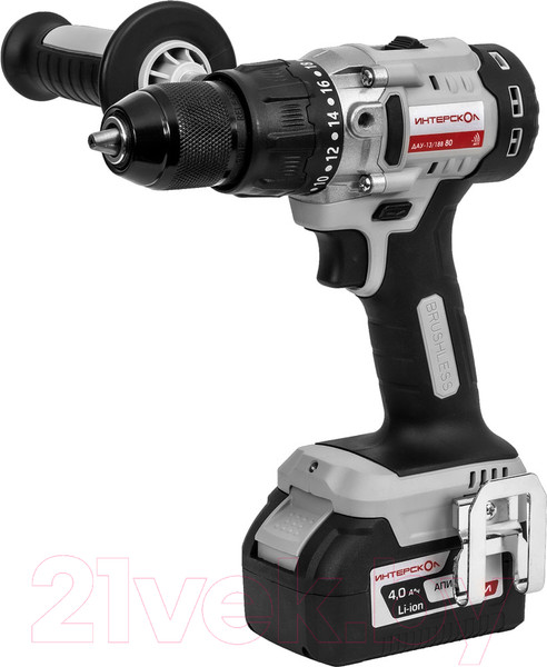 Изображение товара Аккумуляторная дрель-шуруповерт Интерскол ДАУ-13/18В 80 (786.4.1.70)