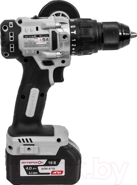 Изображение товара Аккумуляторная дрель-шуруповерт Интерскол ДАУ-13/18В 80 (786.4.1.70)