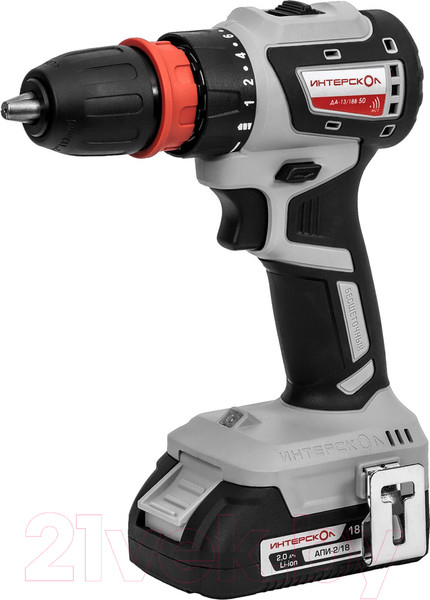 Изображение товара Аккумуляторная дрель-шуруповерт Интерскол Комби ДА-13/18В 50 (776.2.2.79)