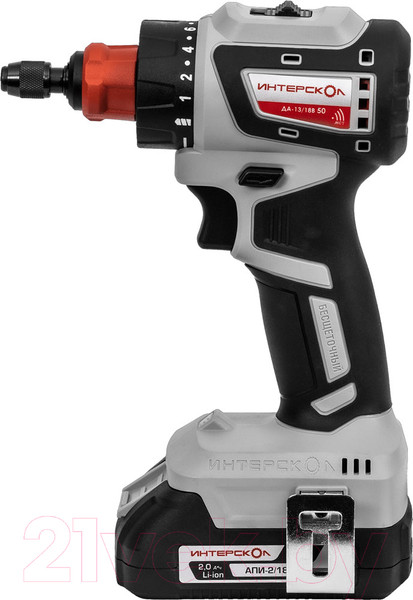 Изображение товара Аккумуляторная дрель-шуруповерт Интерскол Комби ДА-13/18В 50 (776.2.2.79)