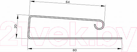 Изображение товара J-профиль Fineber Extra Acrylic широкий (3м, могано)