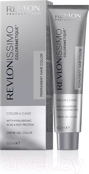 Изображение товара Крем-краска для волос Revlon Professional Revlonissimo Colorsmetique 6.1 (60мл, темный блондин пепельный)