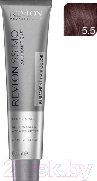 Изображение товара Крем-краска для волос Revlon Professional Colorsmetique 5.5 (60мл, светло-коричневый махагон)