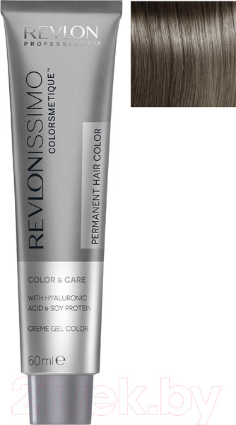 Изображение товара Крем-краска для волос Revlon Professional Revlonissimo Colorsmetique 6.1 (60мл, темный блондин пепельный)