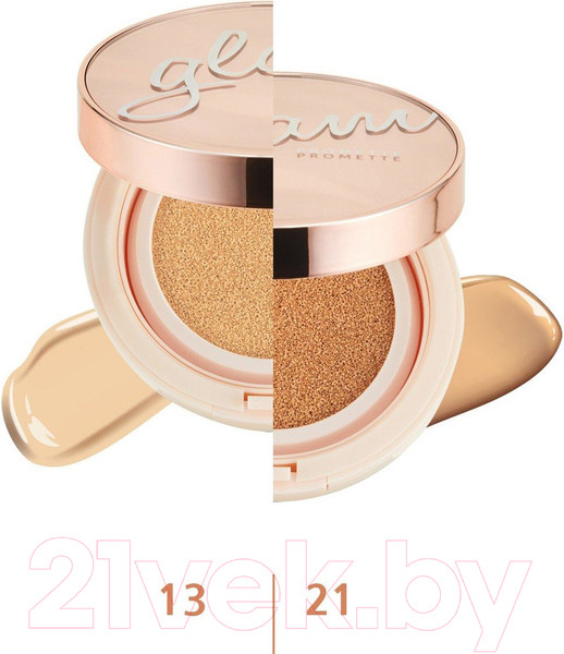 Изображение товара Кушон Enough Promette Glam Origin Radiance Cushion тон 13 Увлажняющий (14г)