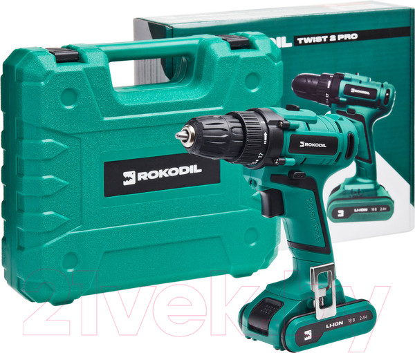 Изображение товара Аккумуляторная дрель-шуруповерт Rokodil Twist 2 Pro
