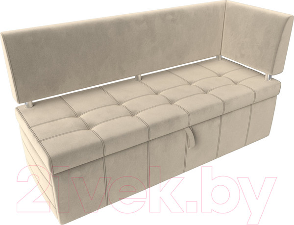 Изображение товара Уголок кухонный мягкий Лига Диванов Стоун правый / 115933 (микровельвет бежевый)